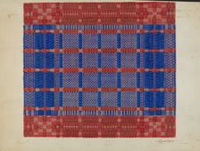 Coverlet (Section), c. 1937. Creator: Cornelius Christoffels