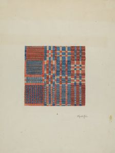 Coverlet (Section), c. 1940. Creator: Cornelius Christoffels