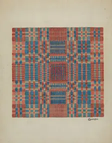 Coverlet (Section), c. 1940. Creator: Cornelius Christoffels