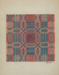 Coverlet (Section), c. 1940. Creator: Cornelius Christoffels
