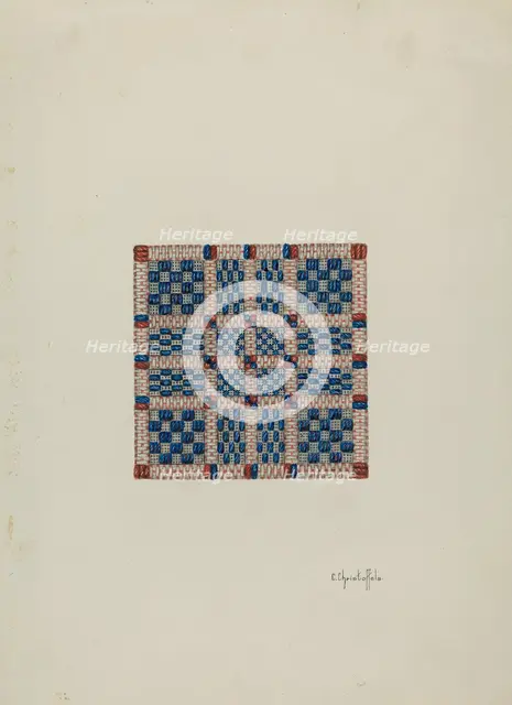 Coverlet (Section), c. 1940. Creator: Cornelius Christoffels.