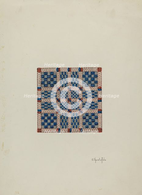 Coverlet (Section), c. 1940. Creator: Cornelius Christoffels.