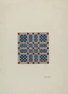 Coverlet (Section), c. 1940. Creator: Cornelius Christoffels