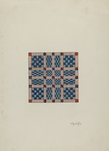 Coverlet (Section), c. 1940. Creator: Cornelius Christoffels