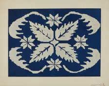 Coverlet Section, c. 1940. Creator: Margaret Linsley