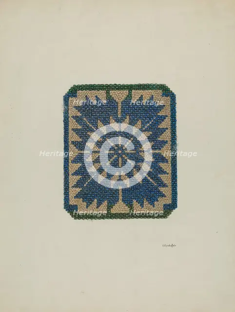 Coverlet (Section), c. 1941. Creator: Cornelius Christoffels.