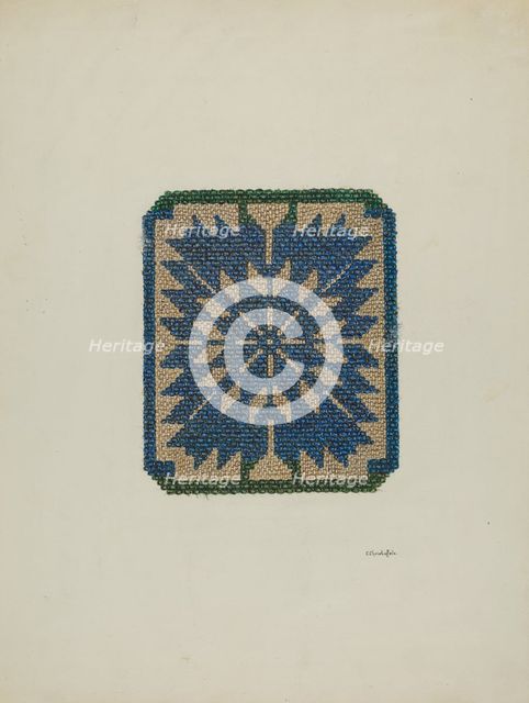 Coverlet (Section), c. 1941. Creator: Cornelius Christoffels.