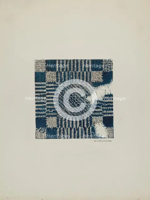 Coverlet (Section of), c. 1940. Creator: William Kieckhofel.