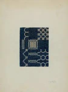 Coverlet (Section of), c. 1940. Creator: Cornelius Christoffels