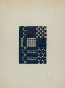 Coverlet (Section of), c. 1940. Creator: Cornelius Christoffels