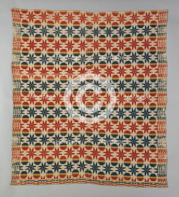 Coverlet, Pennsylvania, 1820/40. Creator: Unknown.