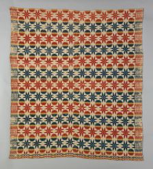 Coverlet, Pennsylvania, 1820/40. Creator: Unknown