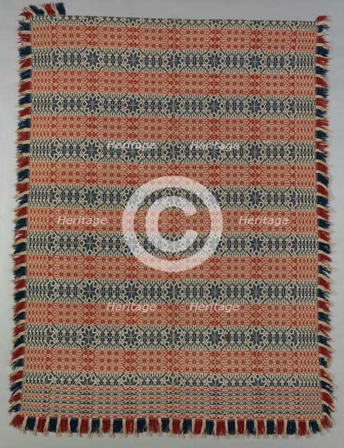 Coverlet, Pennsylvania, 1820/40. Creator: Unknown.