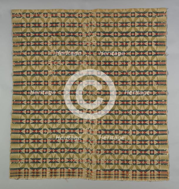 Coverlet, Pennsylvania, 1820/40. Creator: Unknown.