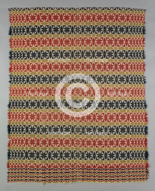 Coverlet, Pennsylvania, 1820/40. Creator: Unknown.