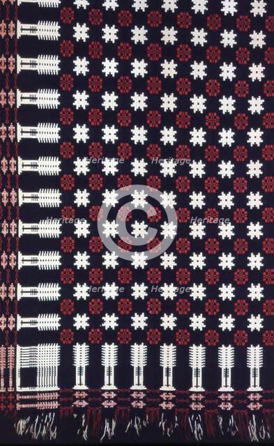 Coverlet, Pennsylvania, 1820. Creator: Rebexy Hamilton.