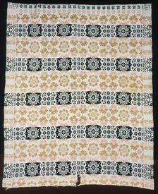 Coverlet, Pennsylvania, 1846. Creator: Unknown