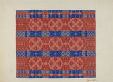 Coverlet (Reverse Side), 1935/1942. Creator: Cornelius Christoffels