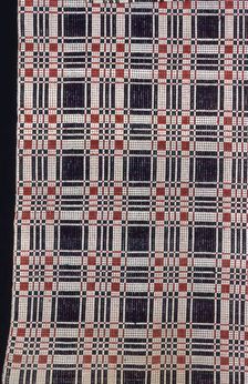 Coverlet, United States, 1820/24. Creator: Unknown