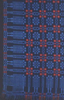 Coverlet, United States, 1830/40. Creator: Unknown