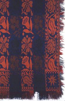 Coverlet, United States, 1850/1900. Creator: Unknown