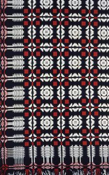 Coverlet, United States, c. 1840. Creator: Mrs. Woodcock