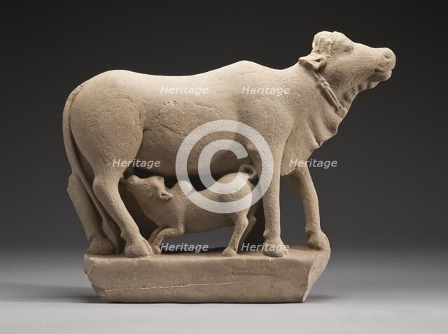 Cow and Calf, Late 7th century. Creator: Unknown.