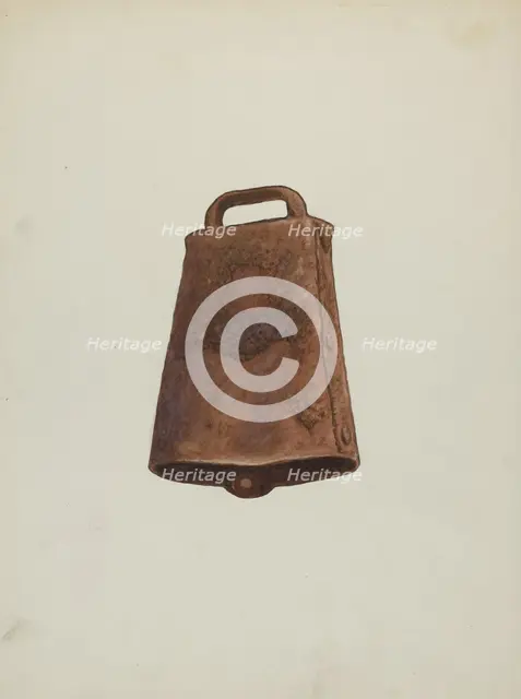 Cow Bell, c. 1940. Creator: Georgina King.