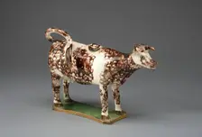 Cow Creamer, Staffordshire, 1770/95. Creator: Staffordshire Potteries