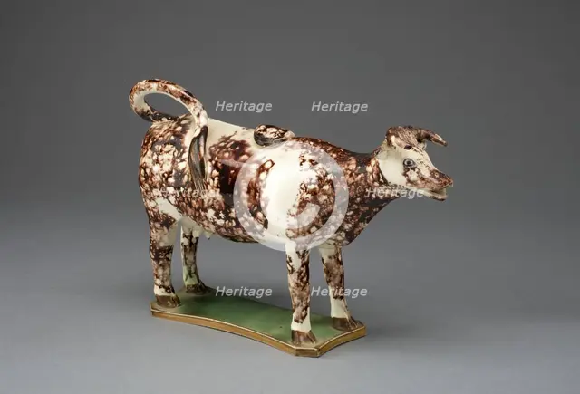 Cow Creamer, Staffordshire, 1770/95. Creator: Staffordshire Potteries.