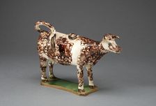 Cow Creamer, Staffordshire, 1770/95. Creator: Staffordshire Potteries