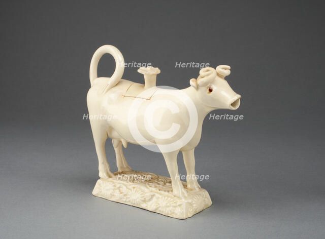 Cow Creamer, Staffordshire, c. 1750. Creator: Staffordshire Potteries.