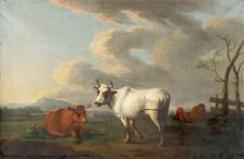 Cow Grazing, 1850-1860. Creator: Unknown