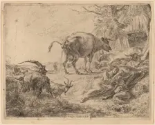 Cow Pissing. Creator: Nicolaes Berchem