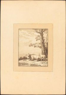Cow Resting, published 1782. Creator: Regina Schönecker