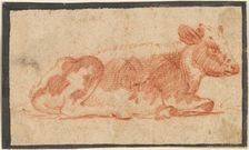 Cow, second half 1600s. Creator: Johann Heinrich Roos (German, 1631-1685)