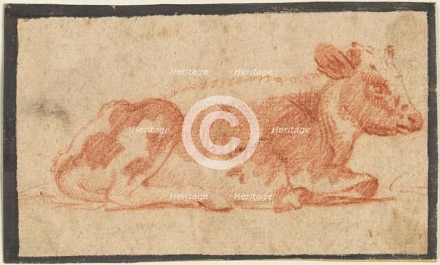 Cow, second half 1600s. Creator: Johann Heinrich Roos (German, 1631-1685).
