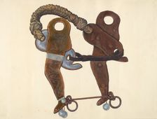 Cowboy's Hackamore Bit, 1935/1942. Creator: Cecil Smith