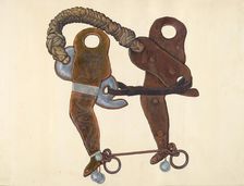 Cowboy's Hackamore Bit, 1935/1942. Creator: Cecil Smith