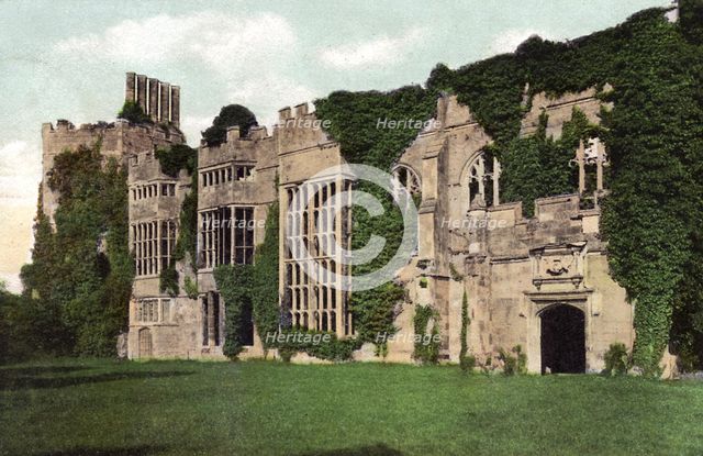 Cowdray Castle, Midhurst, West Sussex, c1900s-1920s. Artist: Unknown