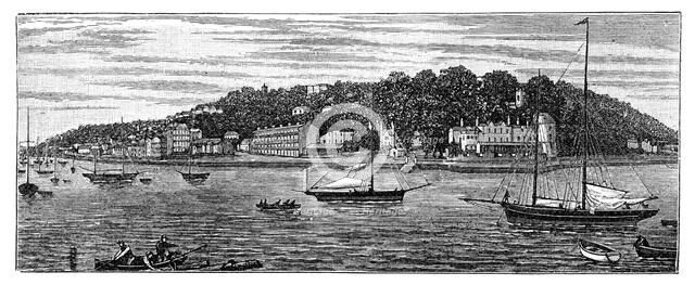 Cowes Harbour, Isle of Wight, 1900. Artist: Unknown