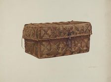 Cowhide Trunk, c. 1941. Creator: Robert W.R. Taylor