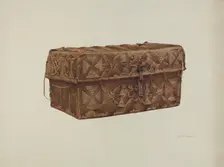 Cowhide Trunk, c. 1941. Creator: Robert W.R. Taylor