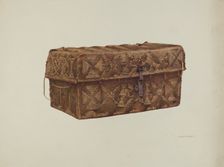 Cowhide Trunk, c. 1941. Creator: Robert W.R. Taylor