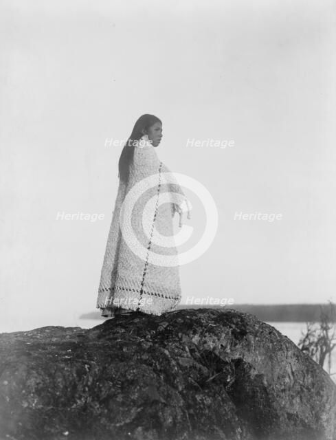Cowichan girl, c1913. Creator: Edward Sheriff Curtis.