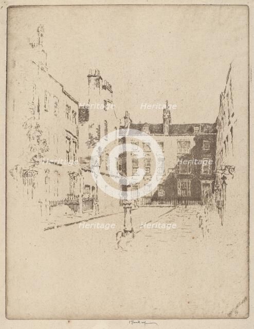 Cowley Street, Westminster, 1906. Creator: Joseph Pennell.