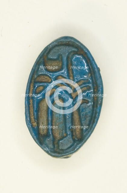 Cowroid: The King’s Wife, Tiye, Egypt, New Kingdom, Dynasty 18, reign of Amenhotep III (abt.1390... Creator: Unknown.