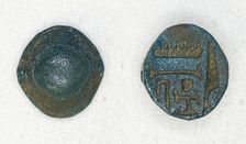 Cowroid: Ankhsenamun, Egypt, New Kingdom, Dynasty 18, reign of Tutankhamun (abt.1336-1327... Creator: Unknown