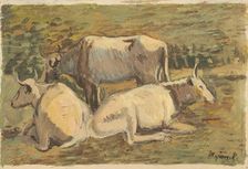 Cows, 1940. Creator: Cyprian Majernik