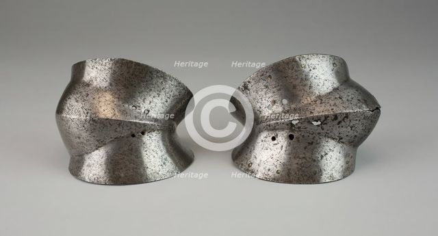 Cowter for the Left(?) Elbow from a Splint Rerebrace, Spain, c. 1500. Creator: Unknown.